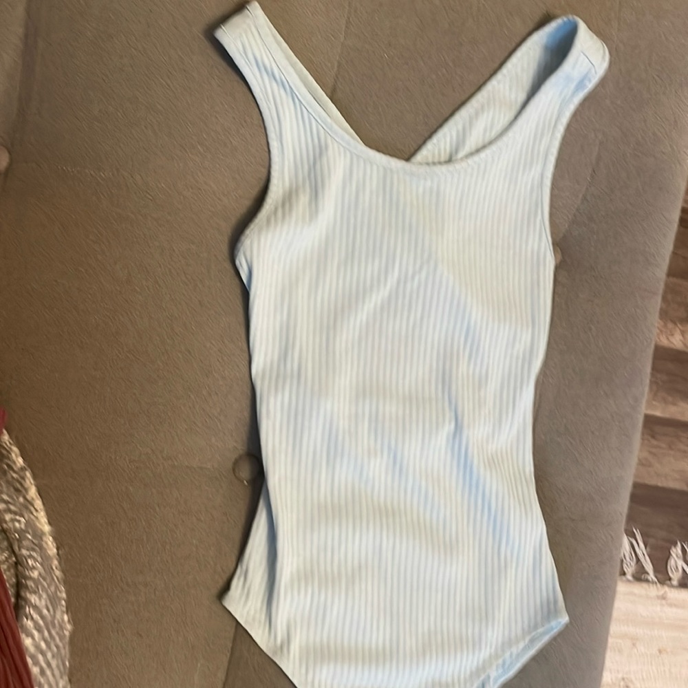Baby Blue Bodysuit - Princess Polly - Open Back - Fun Summer Staple